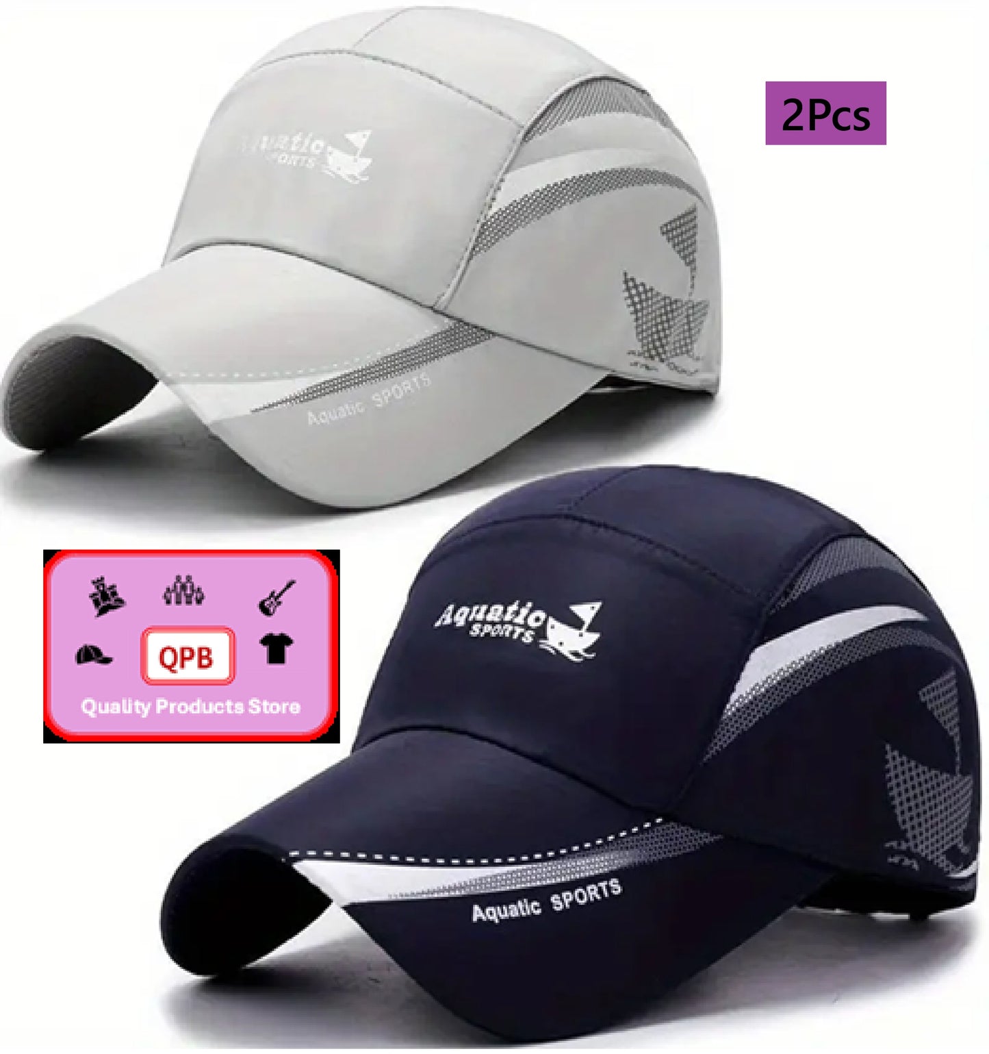 2 Pcs Quick dry lightweight Baseball cap
