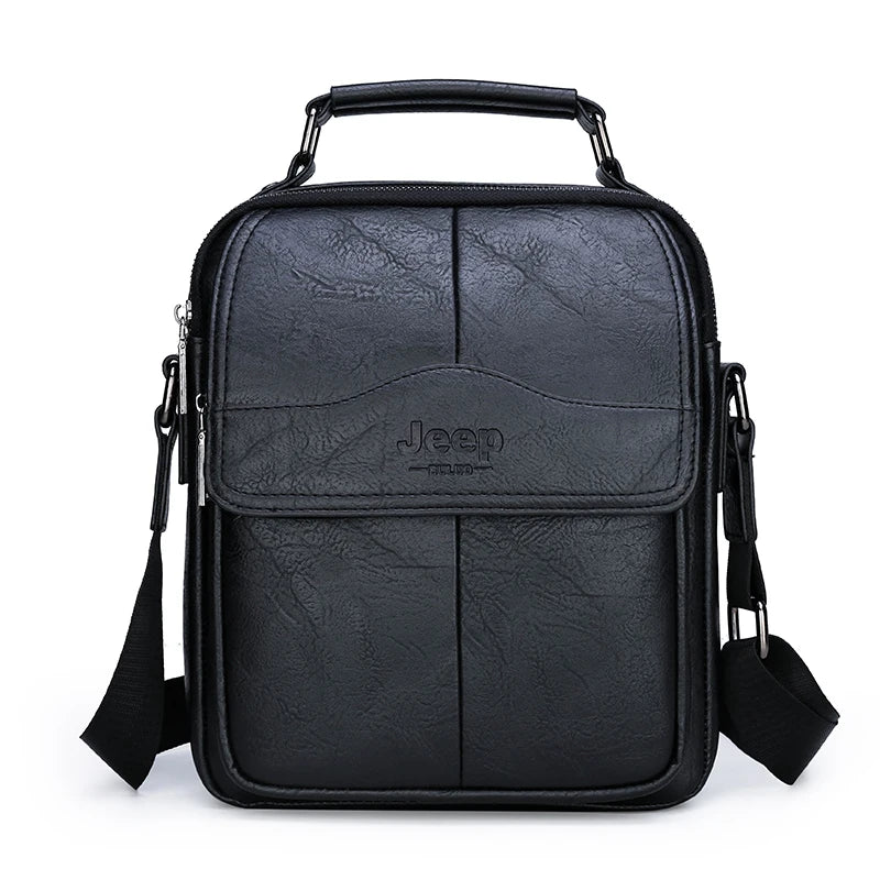 JEEPBULUO New Men Crossbody Bag Shoulder Bags Multi-function Men Handbags Large Capacity Split Leather Bag For Man Messenger Bag