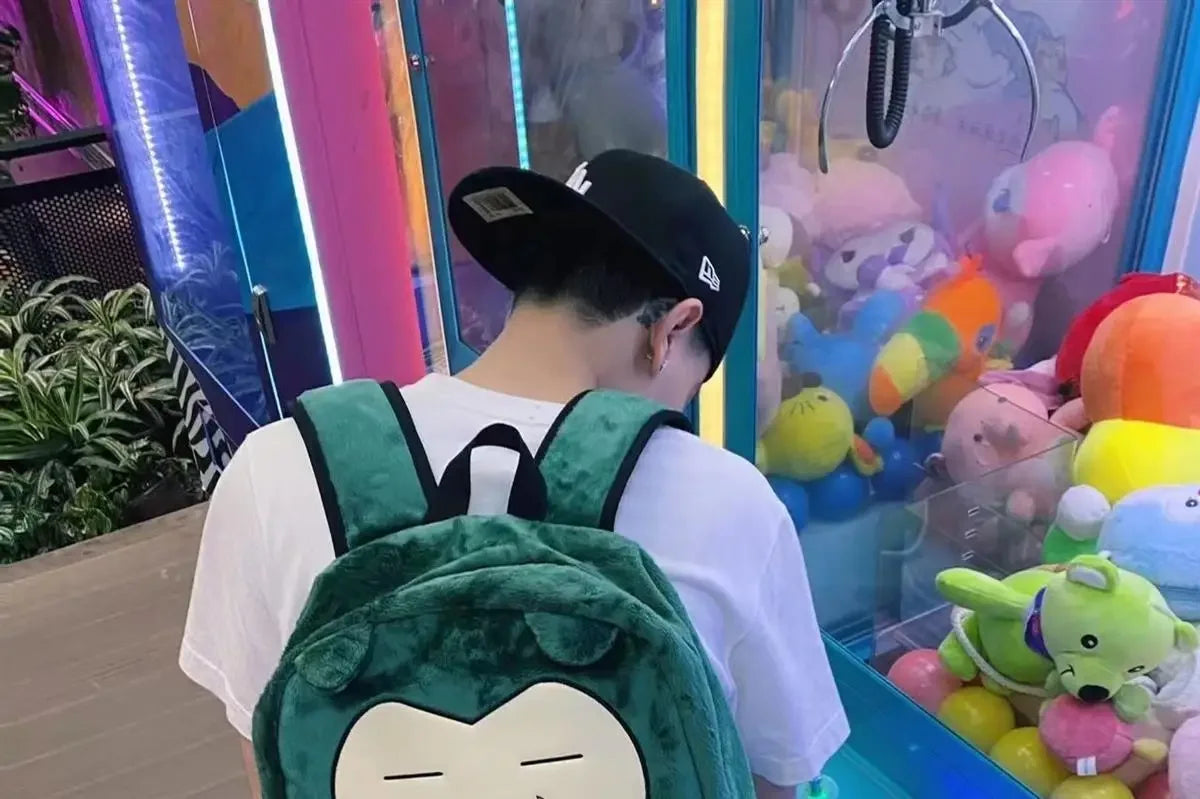 MINISO Switch Pokémon Cappy Beast Plush Backpack Couple Bag Large Capacity Backpack Cartoon Student Class Casual Plush Schoolbag