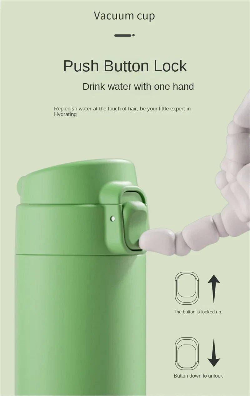 450ML Thermos Water Bottle Stainless Steel Insulation Vacuum Flasks Cup Keep Cold and Hot Mug Vacuum Flask Car Water Bottle