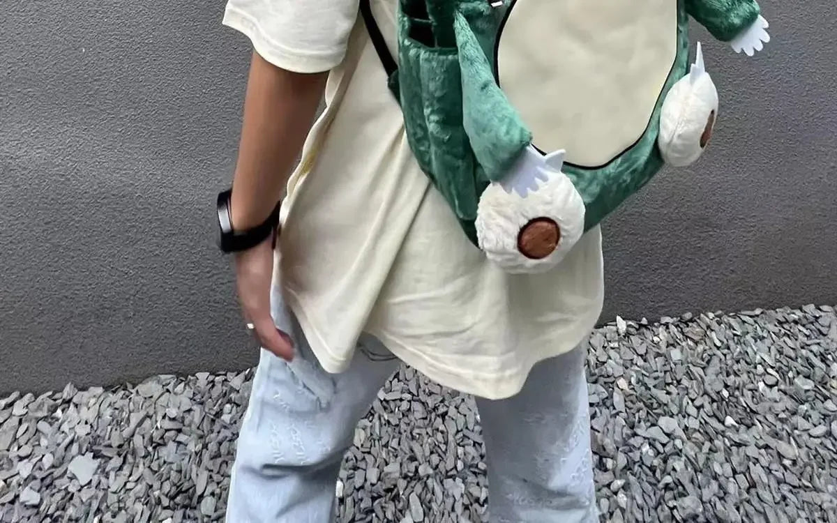 MINISO Switch Pokémon Cappy Beast Plush Backpack Couple Bag Large Capacity Backpack Cartoon Student Class Casual Plush Schoolbag