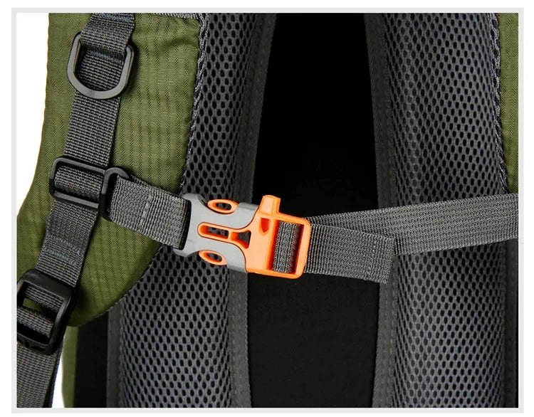 50L Travel Backpack Camping Men Large Hiking Bag Tourist Rucksack Waterproof Outdoor Sports Climbing Mountaineering Bag Luggage