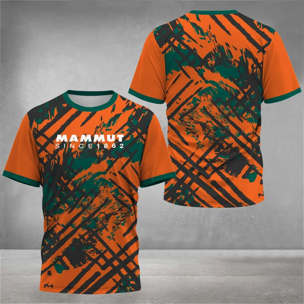 Men's Clothing 3D Printed Running Fitness Sports T Shirt Top Fashion Men's Short Sleeve T-Shirt Summer Breathable Comfortable