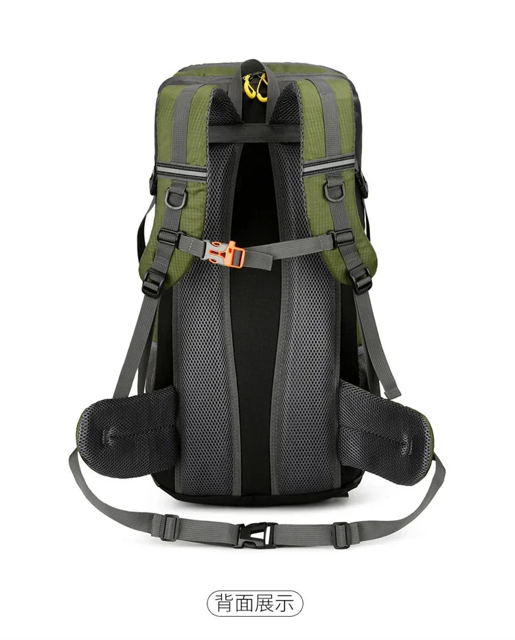 50L Travel Backpack Camping Men Large Hiking Bag Tourist Rucksack Waterproof Outdoor Sports Climbing Mountaineering Bag Luggage