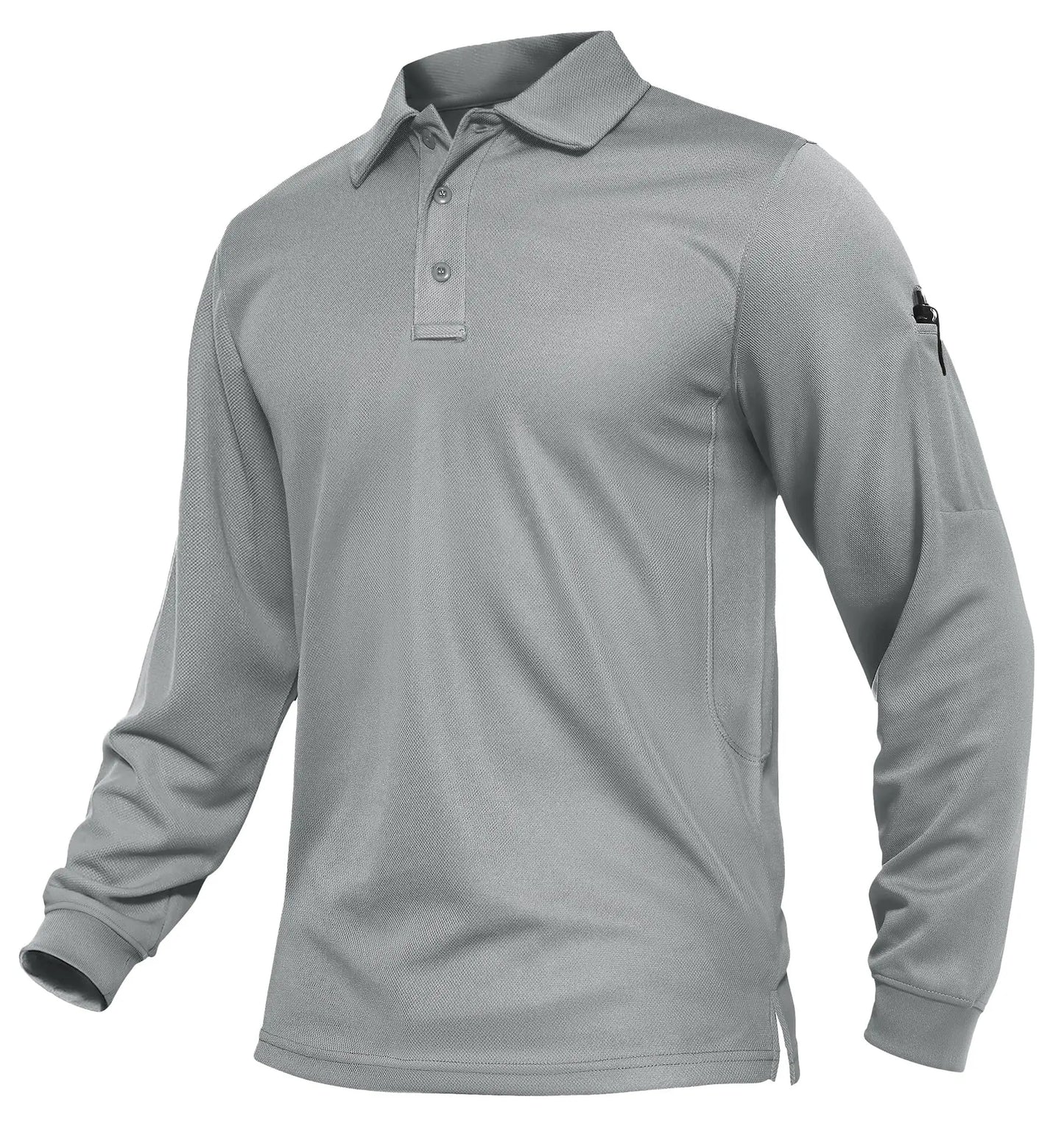 KEFITEVD Men's Golf Polo Shirt Quick Dry Breathable Lightweight T-Shirts Athletic Workout Outdoor Shirts Camping Fishing Tops