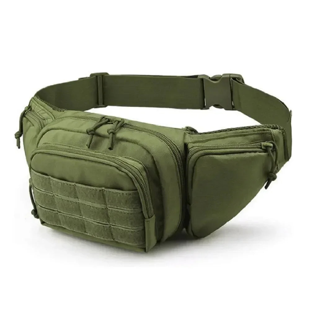 Men Waist Tactical Fanny Pack Motorcycle Rider Sports Belt Bag Climb Camping Nylon Male Tool Sling Chest Hip Bum Bag