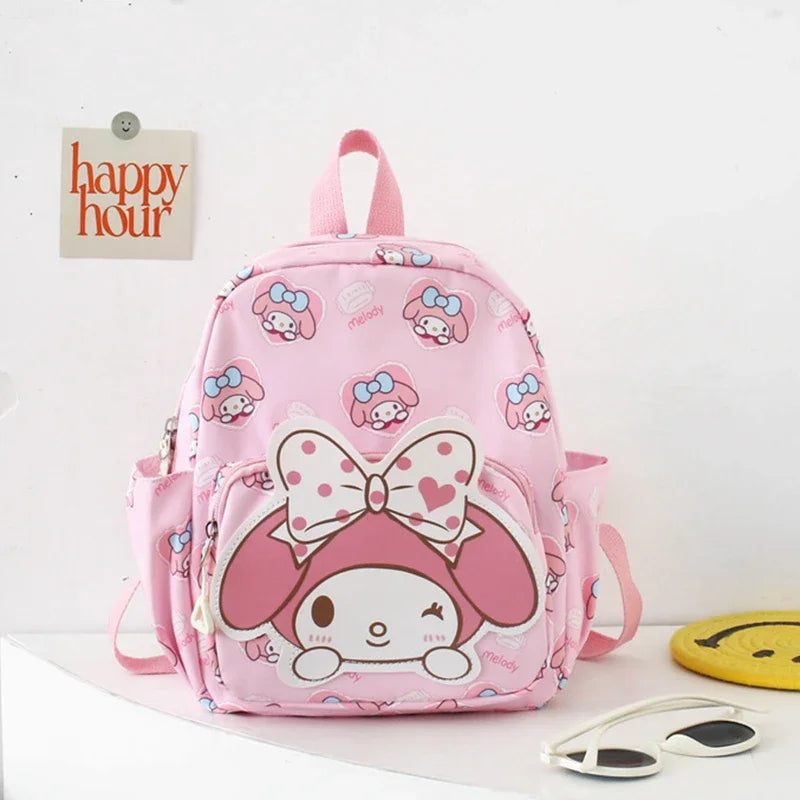 Kawaii Hello Kitty Kuromi Cinnamoroll Backpacks Cute Cartoon My Melody Pochacco Pompom Purin Anime Storage School Bag Sac A Dos