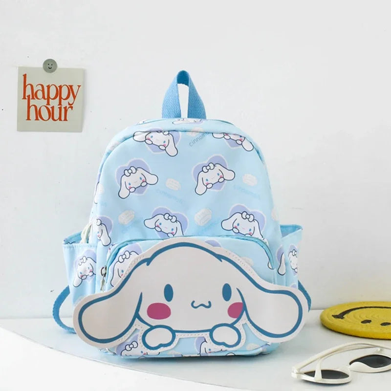 Kawaii Hello Kitty Kuromi Cinnamoroll Backpacks Cute Cartoon My Melody Pochacco Pompom Purin Anime Storage School Bag Sac A Dos