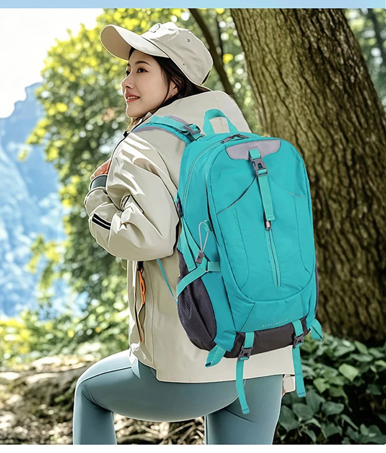 40L Hiking Camping Backpack Travel Rucksack with Rain Cover Outdoor Climbing Knapsack Large Luggage Weekend Sport Schoolbag Men