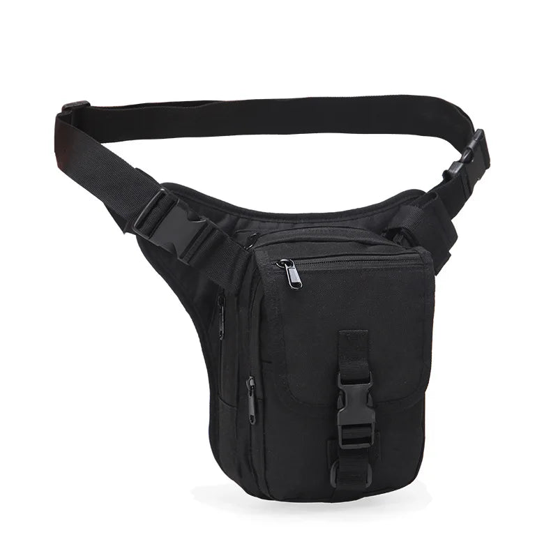 High Quality Men Nylon Assault Waist Pack Fanny Bags Short Pistol Gun Motorcycle Rider Camouflage Male Hip Bum Belt Bag