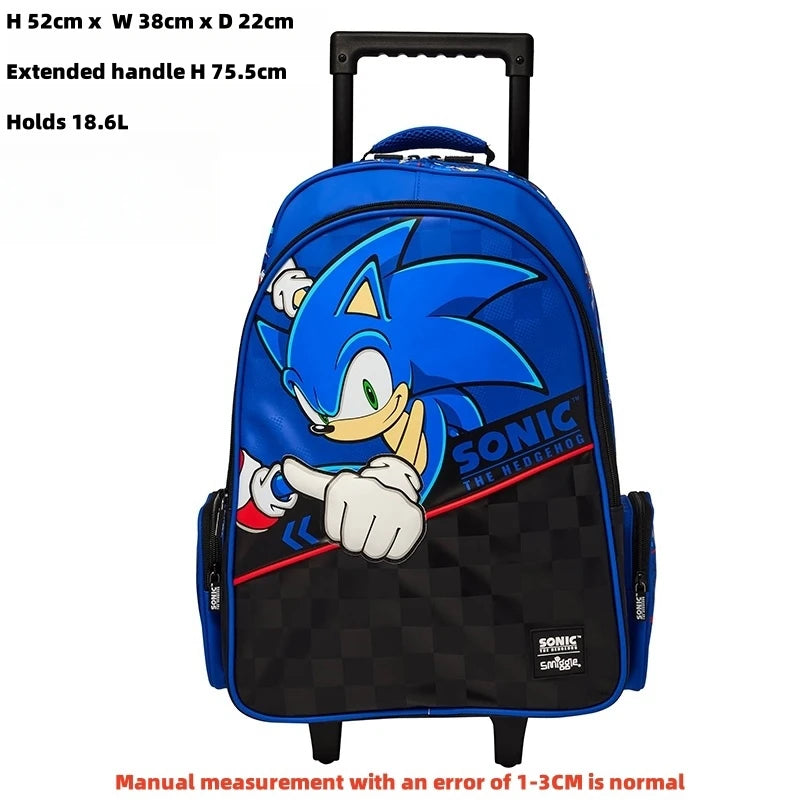 Australia Smiggle Schoolbag Sonic Backpack Cartoon Series Children School Bag Anime Backpack Student Gift