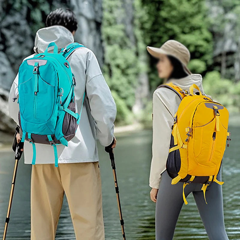 40L Hiking Camping Backpack Travel Rucksack with Rain Cover Outdoor Climbing Knapsack Large Luggage Weekend Sport Schoolbag Men