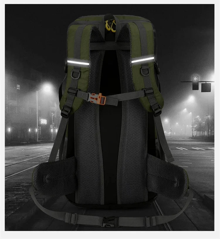 50L Travel Backpack Camping Men Large Hiking Bag Tourist Rucksack Waterproof Outdoor Sports Climbing Mountaineering Bag Luggage