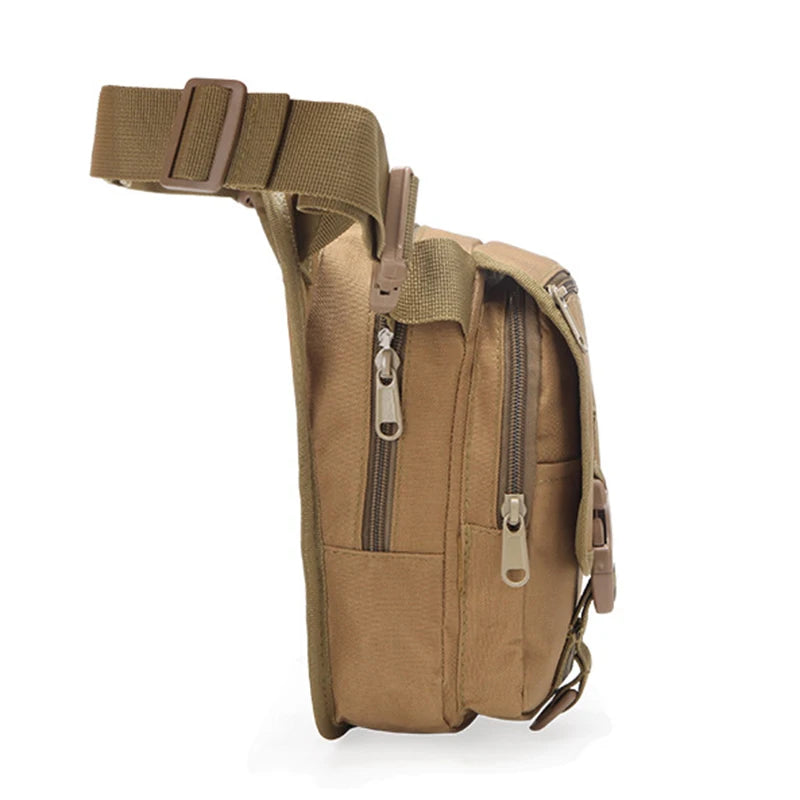 High Quality Men Nylon Assault Waist Pack Fanny Bags Short Pistol Gun Motorcycle Rider Camouflage Male Hip Bum Belt Bag