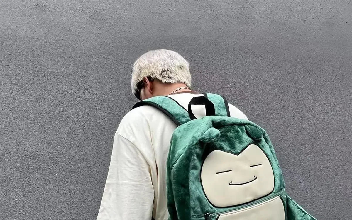MINISO Switch Pokémon Cappy Beast Plush Backpack Couple Bag Large Capacity Backpack Cartoon Student Class Casual Plush Schoolbag