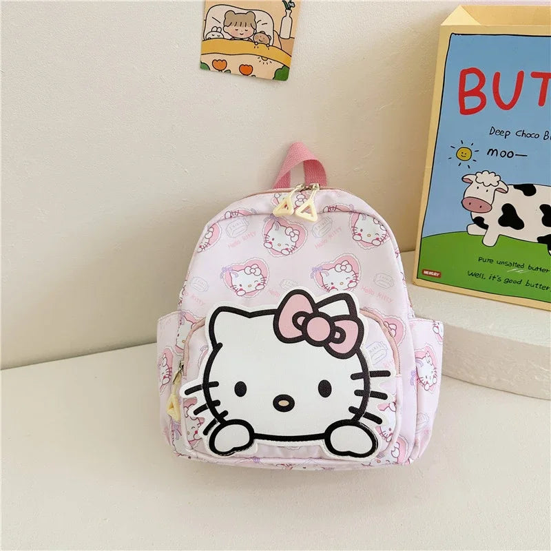 Kawaii Hello Kitty Kuromi Cinnamoroll Backpacks Cute Cartoon My Melody Pochacco Pompom Purin Anime Storage School Bag Sac A Dos