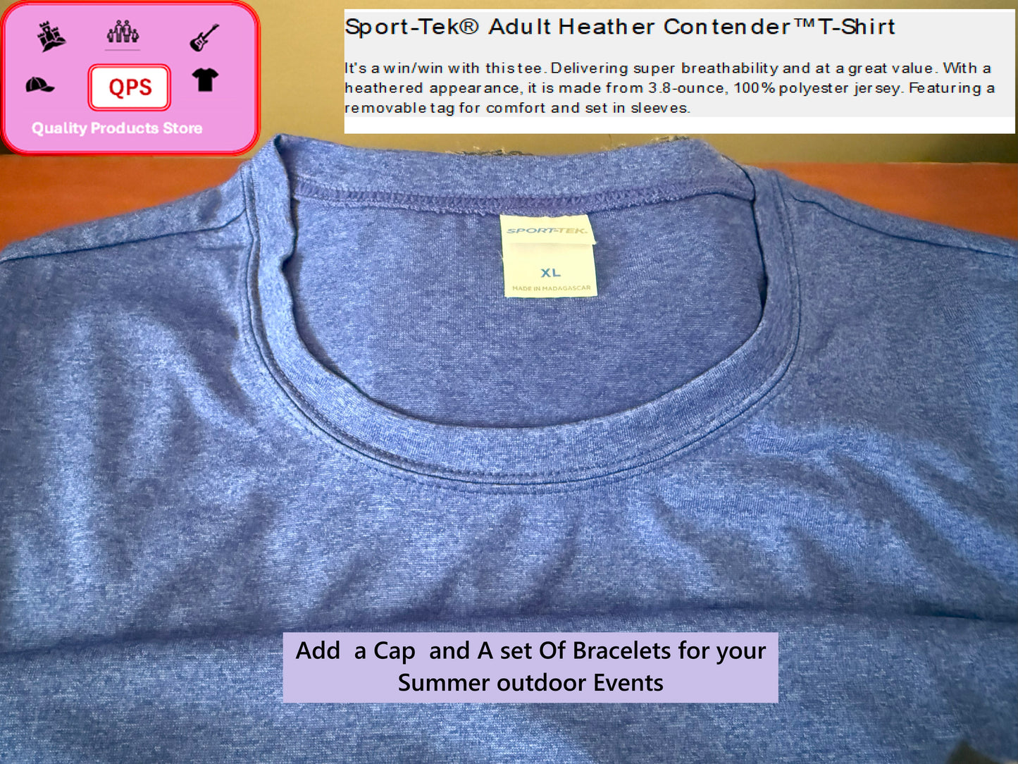Sport-Tek® Adult Heather Contender™ T-Shirt