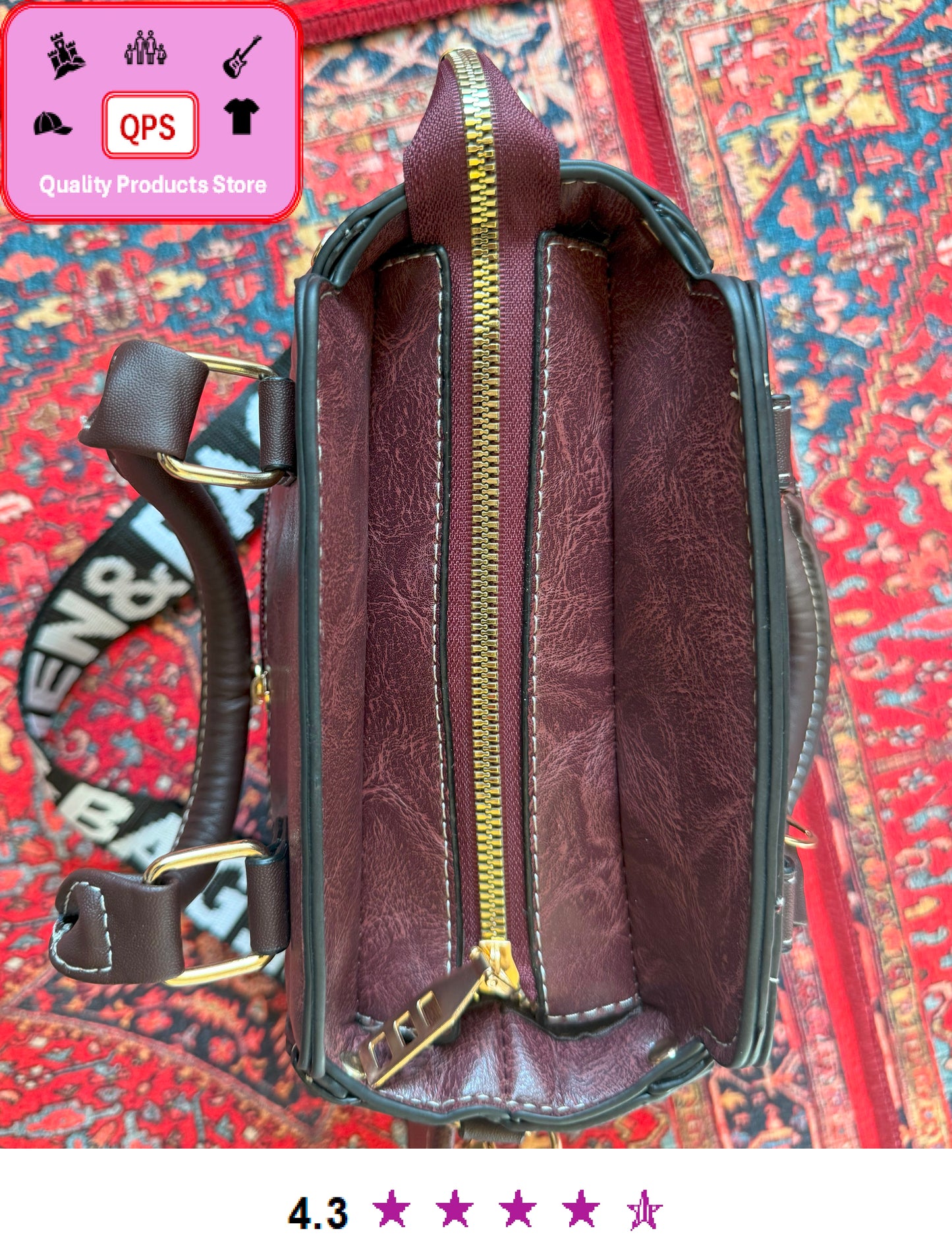 Women's Stylish Flap Tote Bag Vintage Shoulder Bag with Wide Adjustable Strap