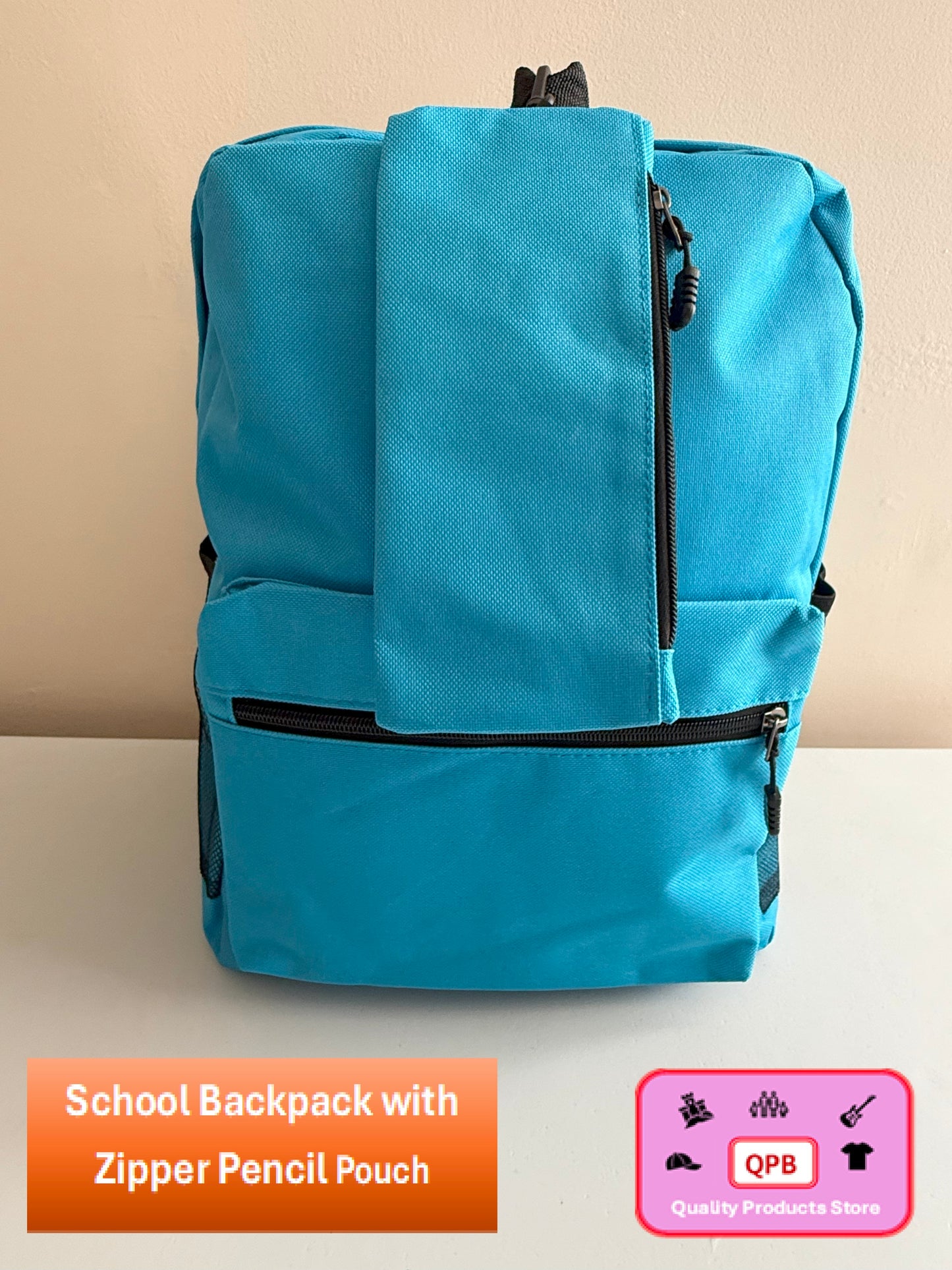 School Backpacks with Zipper Pencil Pouch