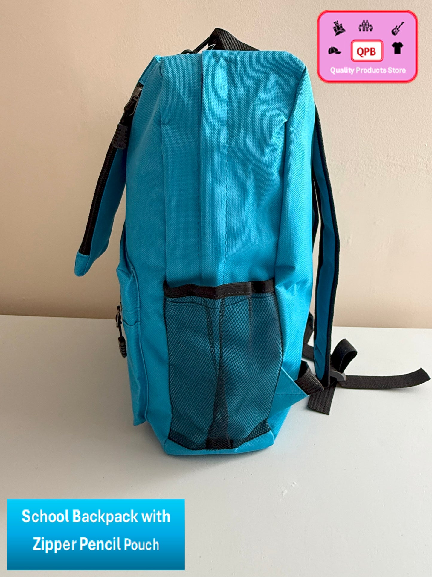 School Backpacks with Zipper Pencil Pouch