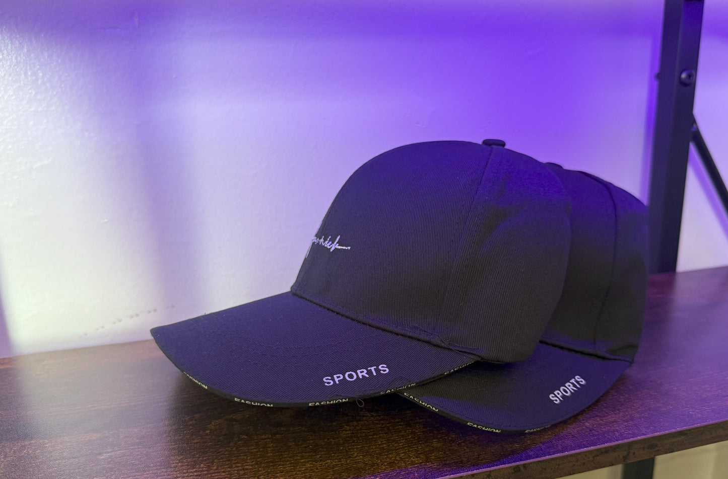 2 Pcs set of customized SPORTS cap