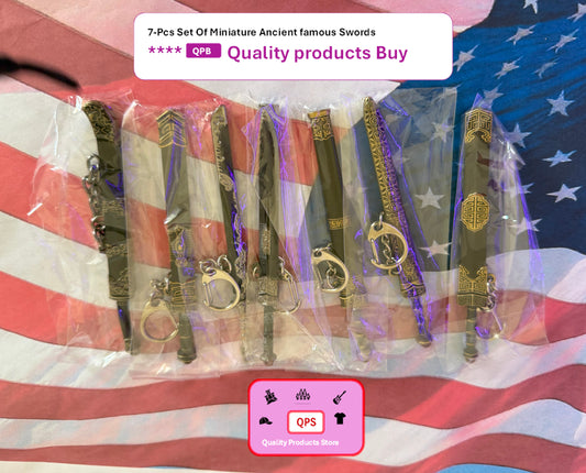 ****7-Pcs Sets Of Miniature Ancient Famous Swords