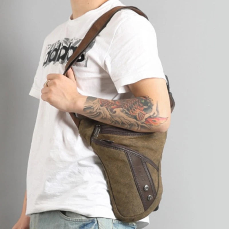 MARKROYAL Men Thigh Fanny Pack Drop Bag Motorcycle Riding Shoulder Pouch Crossbody Nylon Male Hip Bum Belt Leg Waist Bags