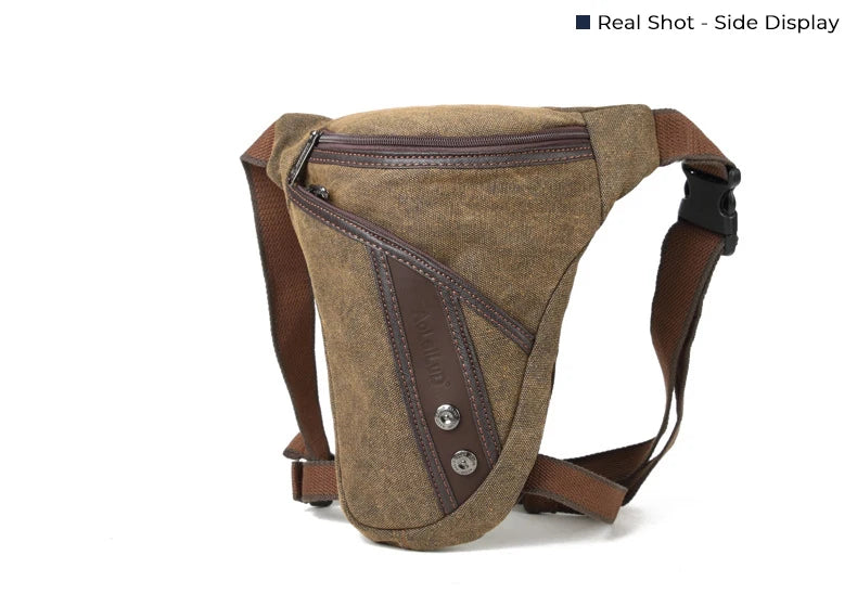 MARKROYAL Men Thigh Fanny Pack Drop Bag Motorcycle Riding Shoulder Pouch Crossbody Nylon Male Hip Bum Belt Leg Waist Bags