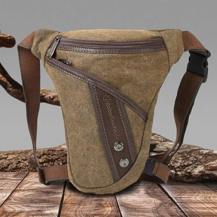 MARKROYAL Men Thigh Fanny Pack Drop Bag Motorcycle Riding Shoulder Pouch Crossbody Nylon Male Hip Bum Belt Leg Waist Bags