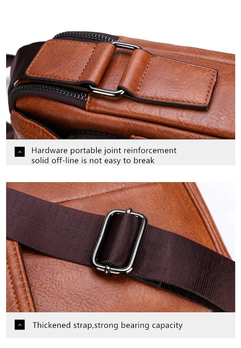 JEEPBULUO New Men Crossbody Bag Shoulder Bags Multi-function Men Handbags Large Capacity Split Leather Bag For Man Messenger Bag