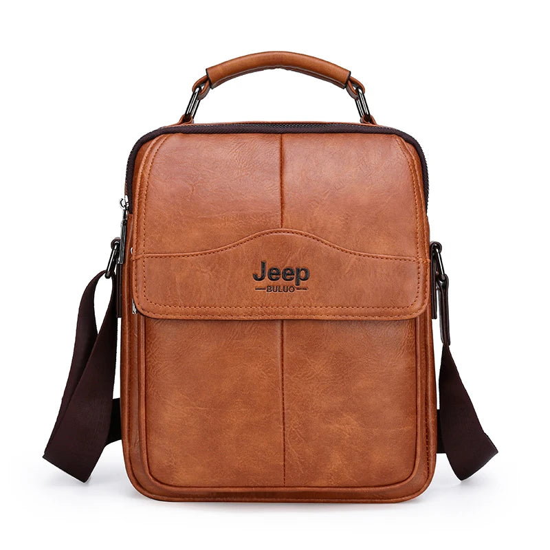 JEEPBULUO New Men Crossbody Bag Shoulder Bags Multi-function Men Handbags Large Capacity Split Leather Bag For Man Messenger Bag