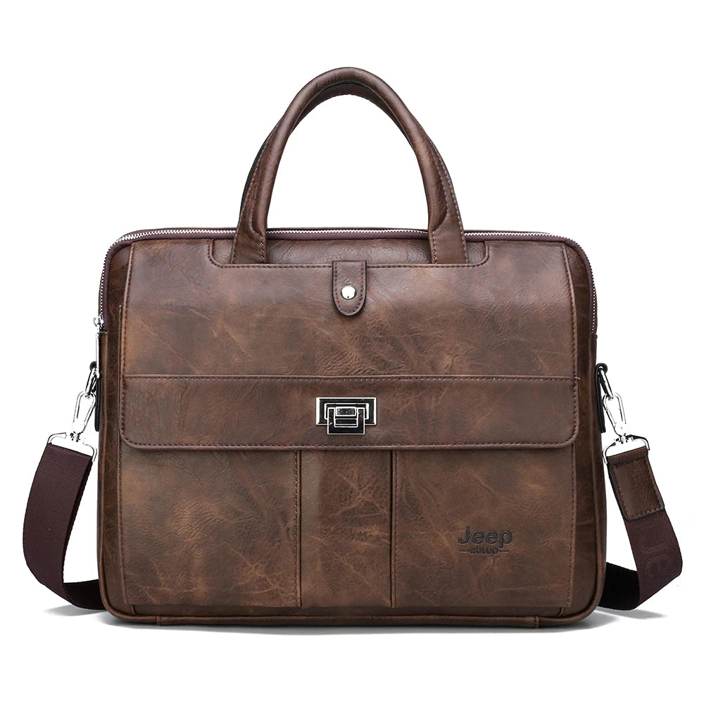 JEEP BULUO Business Travel Handbag office Business Male Bag For A4 Files Man Briefcase Big Size 15 inches Laptop Bags Tote bag