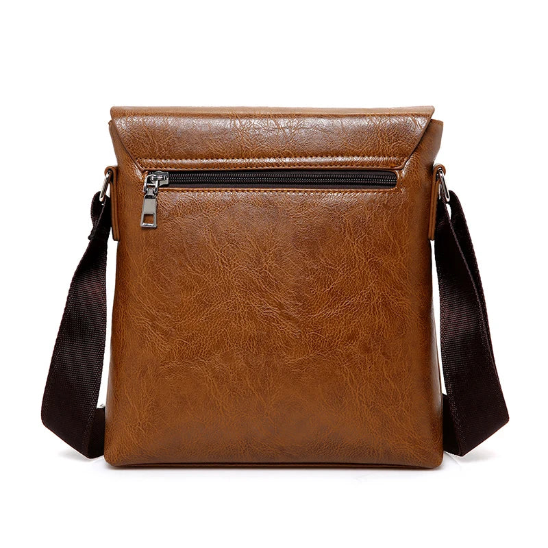 JEEP BULUO Men Bag Famous Brand 2 pcs Set Man Leather Messenger Shouder Bag Business Travelling Bags Male Tote Cross body Bags