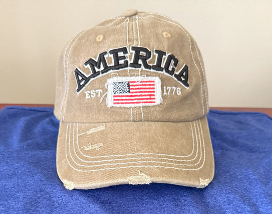 Washable embroidered baseball cap