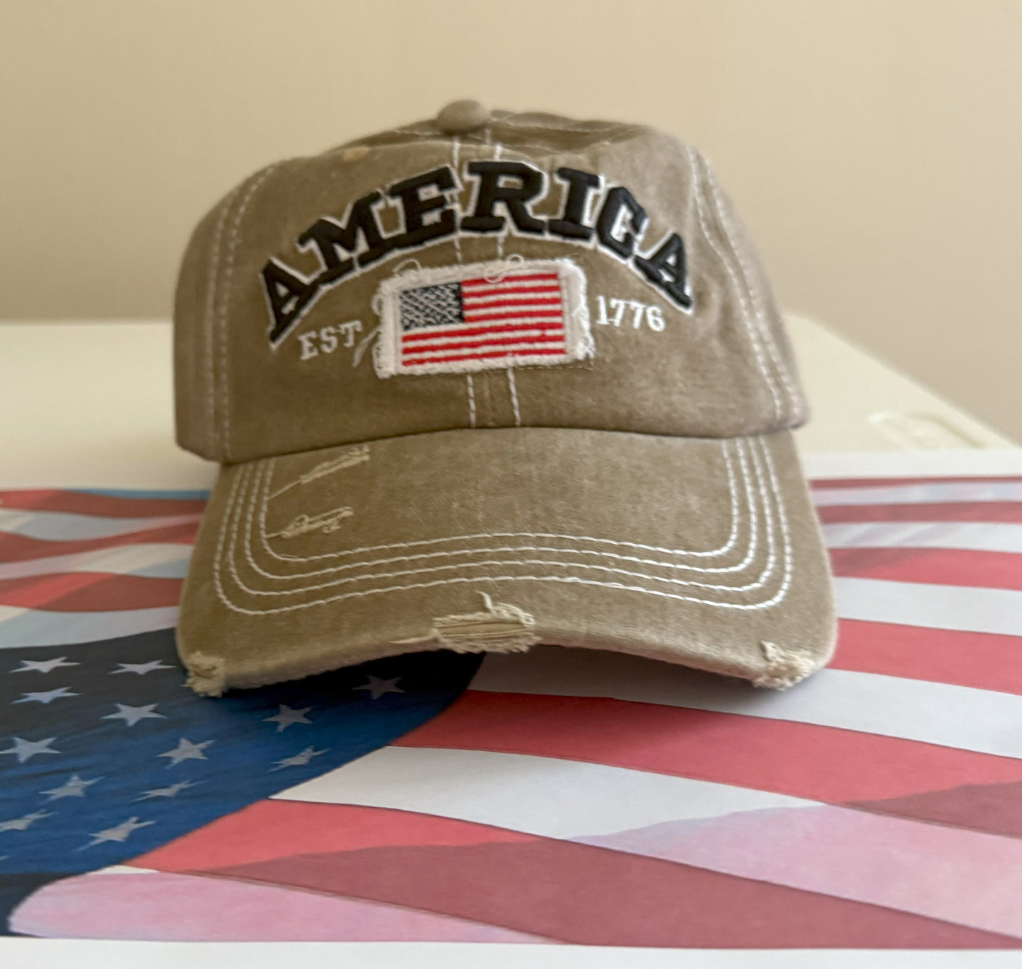 Washable embroidered baseball cap