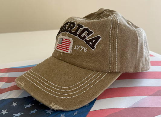 Washable embroidered baseball cap