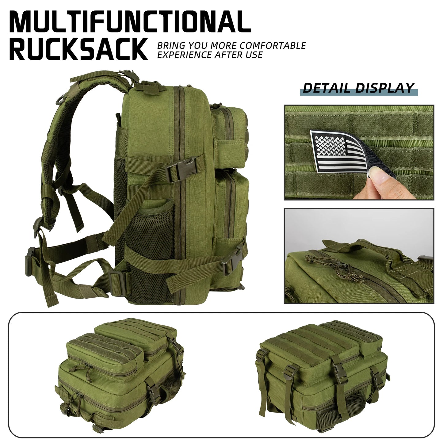 School Bags Large Capacity Mens Waterproof Backpack Simple Multilayer 25L Men Tactical Backpack Softback Outdoor