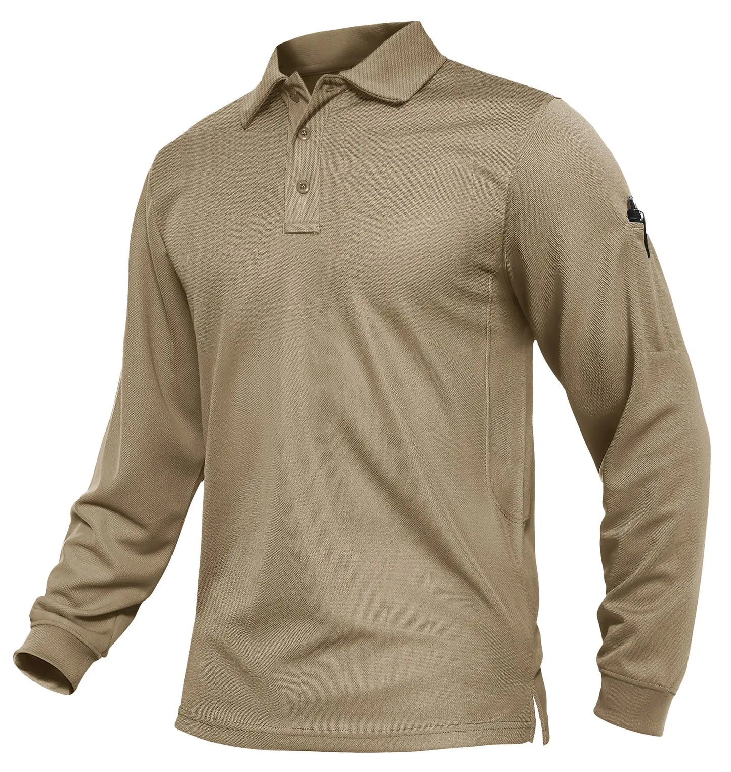 KEFITEVD Men's Golf Polo Shirt Quick Dry Breathable Lightweight T-Shirts Athletic Workout Outdoor Shirts Camping Fishing Tops