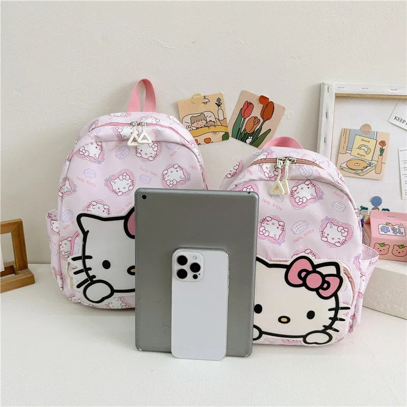 Kawaii Hello Kitty Kuromi Cinnamoroll Backpacks Cute Cartoon My Melody Pochacco Pompom Purin Anime Storage School Bag Sac A Dos