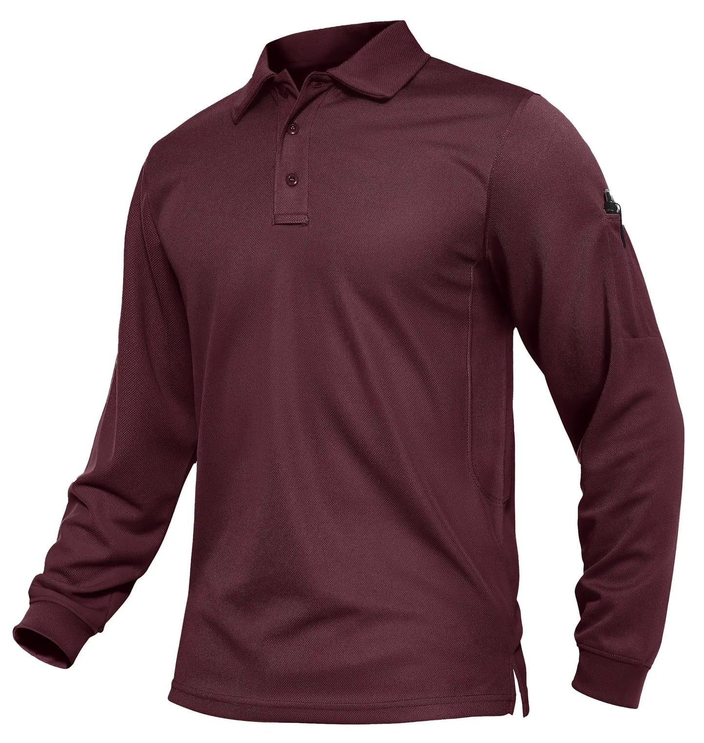 KEFITEVD Men's Golf Polo Shirt Quick Dry Breathable Lightweight T-Shirts Athletic Workout Outdoor Shirts Camping Fishing Tops