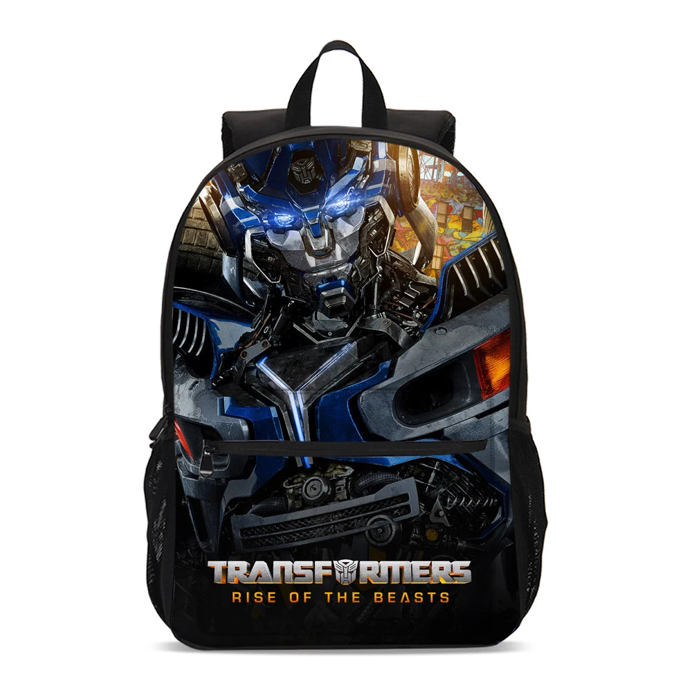 T-Transformers Child School Backpack with Lunch Bags ,Pencil Bags ,School Bags for Boys Girls Best Gift