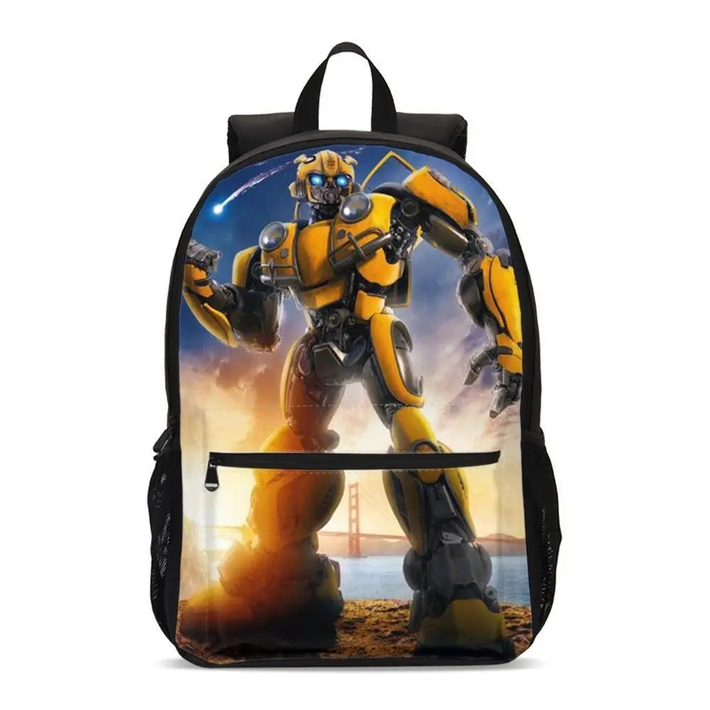 T-Transformers Child School Backpack with Lunch Bags ,Pencil Bags ,School Bags for Boys Girls Best Gift