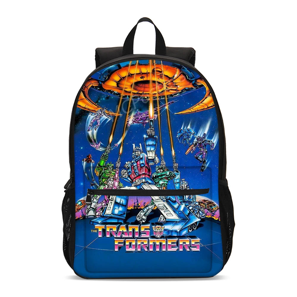 T-Transformers Child School Backpack with Lunch Bags ,Pencil Bags ,School Bags for Boys Girls Best Gift