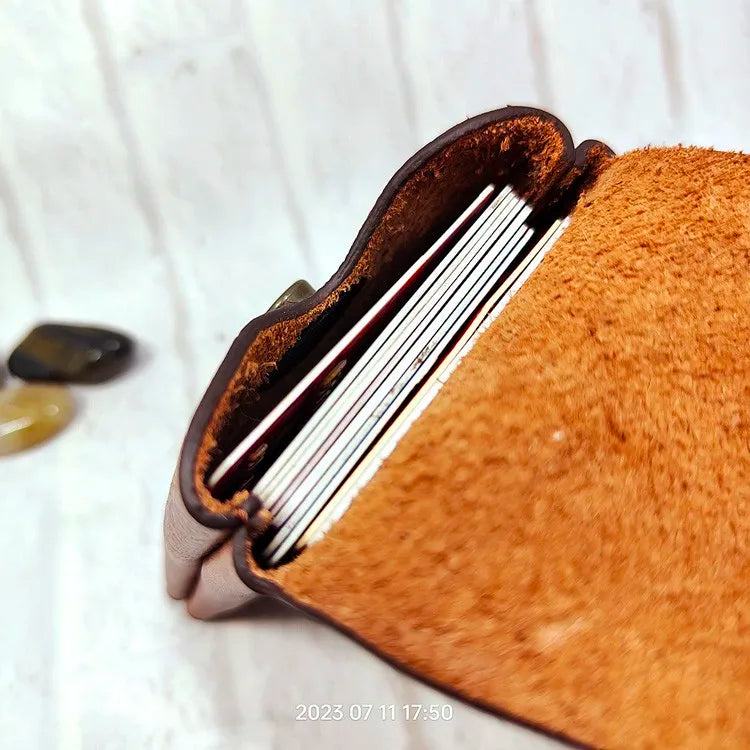 Mini Waist Bag Genuine Leather Belt Pouch Wallet Card Holder Car Key Purse Pack Driver's license Case Men Women 6071
