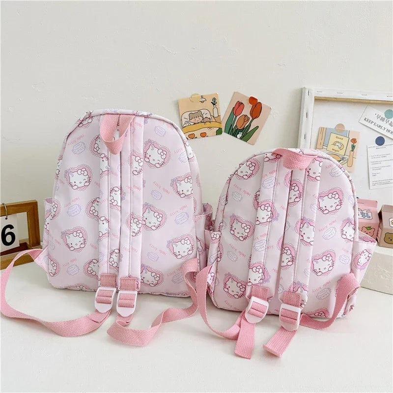 Kawaii Hello Kitty Kuromi Cinnamoroll Backpacks Cute Cartoon My Melody Pochacco Pompom Purin Anime Storage School Bag Sac A Dos