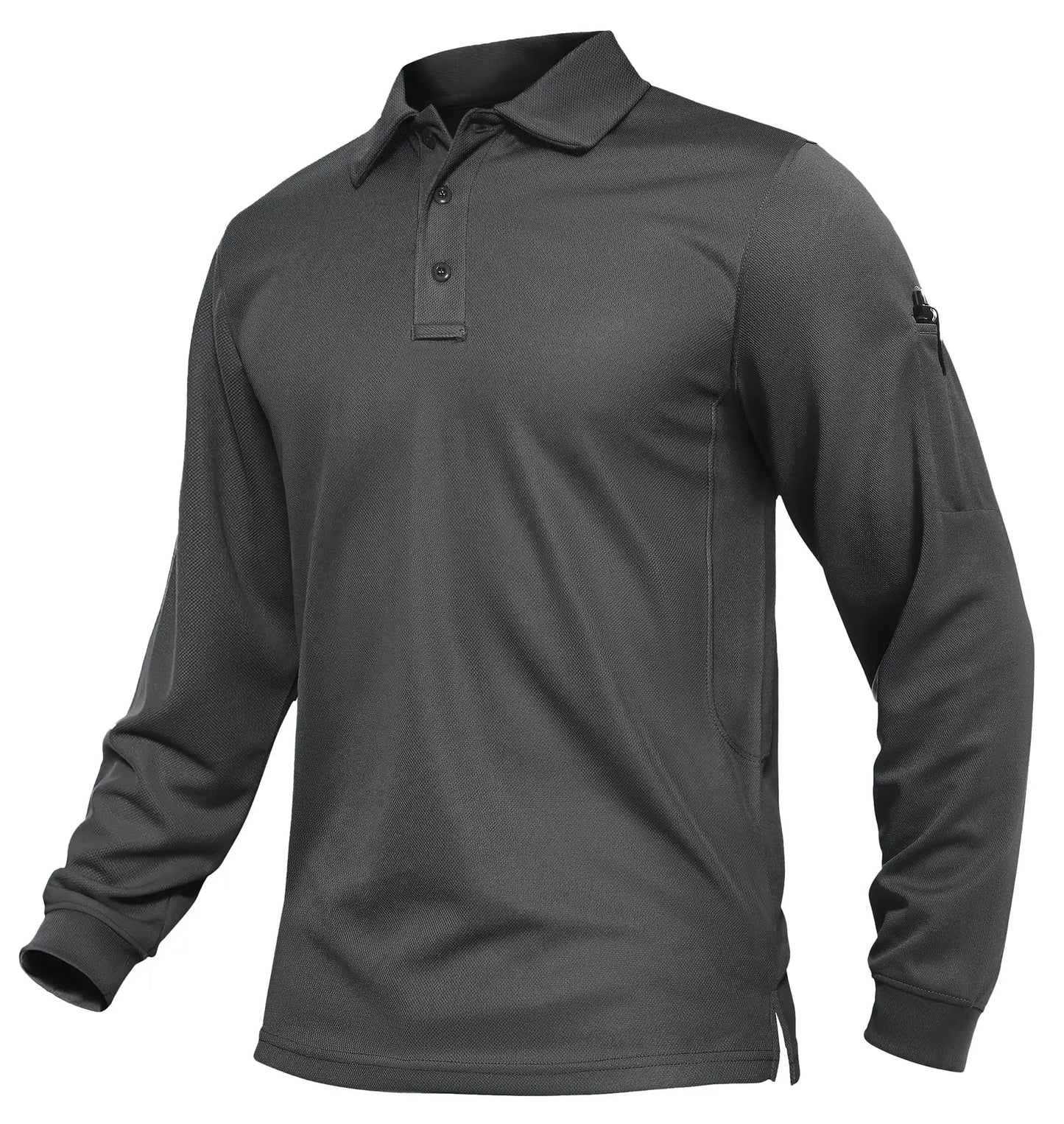 KEFITEVD Men's Golf Polo Shirt Quick Dry Breathable Lightweight T-Shirts Athletic Workout Outdoor Shirts Camping Fishing Tops