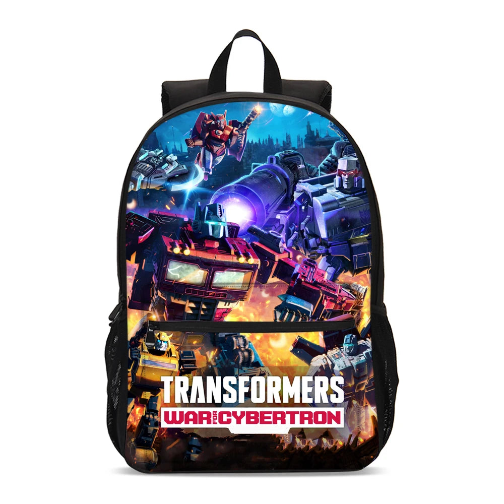 T-Transformers Child School Backpack with Lunch Bags ,Pencil Bags ,School Bags for Boys Girls Best Gift