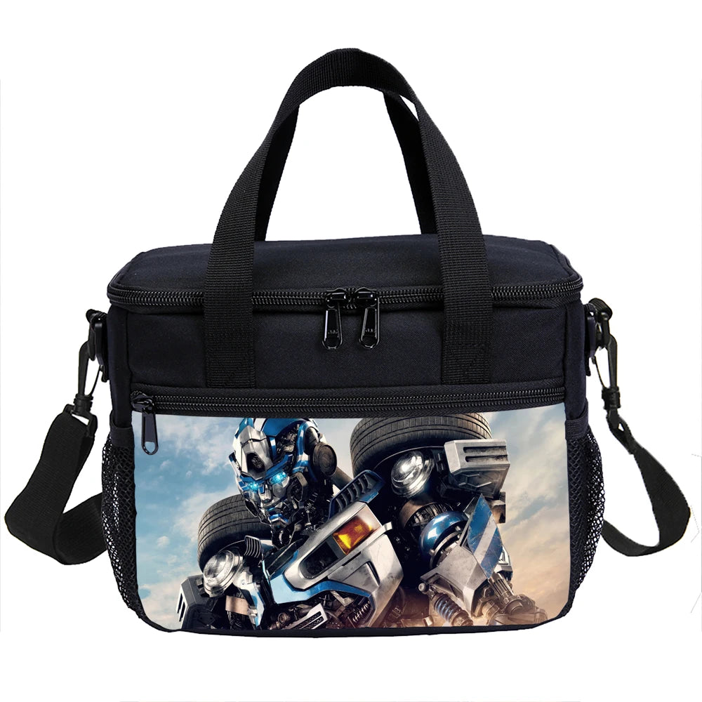 T-Transformers Child School Backpack with Lunch Bags ,Pencil Bags ,School Bags for Boys Girls Best Gift