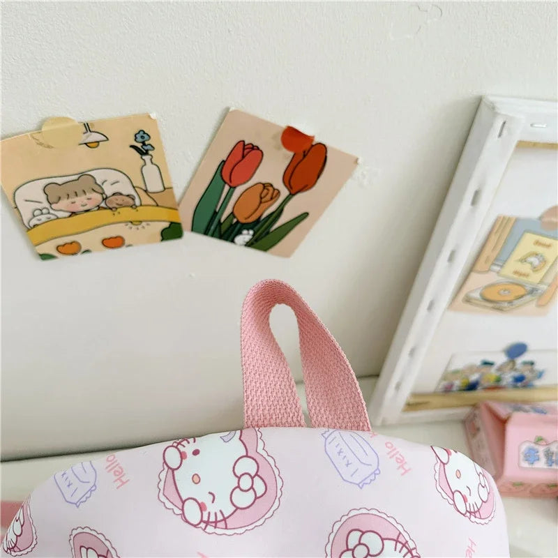 Kawaii Hello Kitty Kuromi Cinnamoroll Backpacks Cute Cartoon My Melody Pochacco Pompom Purin Anime Storage School Bag Sac A Dos