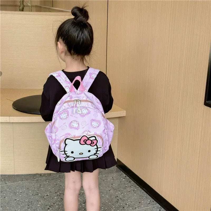 Kawaii Hello Kitty Kuromi Cinnamoroll Backpacks Cute Cartoon My Melody Pochacco Pompom Purin Anime Storage School Bag Sac A Dos